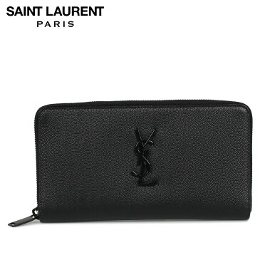 AINT LAURENT PARIS YSL MEN WALLET サンローラン パリ 財布 長財布 小銭入れ付 ラウンドファスナー メンズ ブラック 黒 529899BTY0U