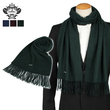 【最大600円OFFクーポン】 Orobianco MUFFLER オロビアンコ マフラー メンズ カシミア 千鳥柄 ネイビー レッド グリーン ORSF-9052