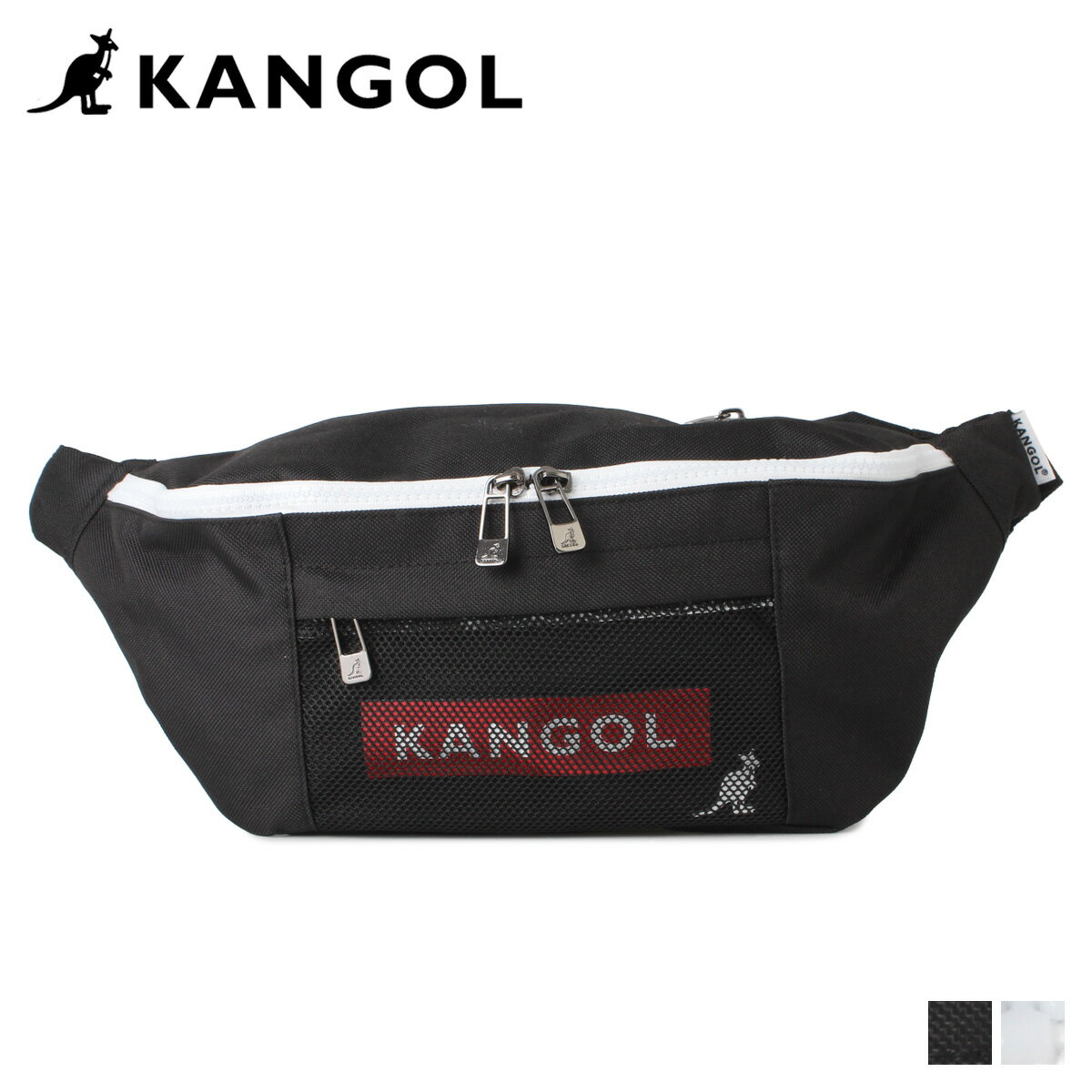 KANGOL WAIST BAG カンゴール バッグ ウエストバッグ ボディバッグ メンズ レディース ブラック 黒 KGSA-BG38