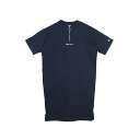 【最大1000円OFFクーポン発行中】 Champion HALF ZIP ONEPIECE チャンピオン ワンピース マキシ ロング 半袖 レディース ブラッ...