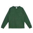 【最大1000円OFFクーポン】 Champion LONG SLEEVE T-SHIRT チャンピオン Tシャツ 長袖 ロンT カットソー メンズ レディース 無地 MADE IN USA ブルー グリーン イエロー パープル C5-P401