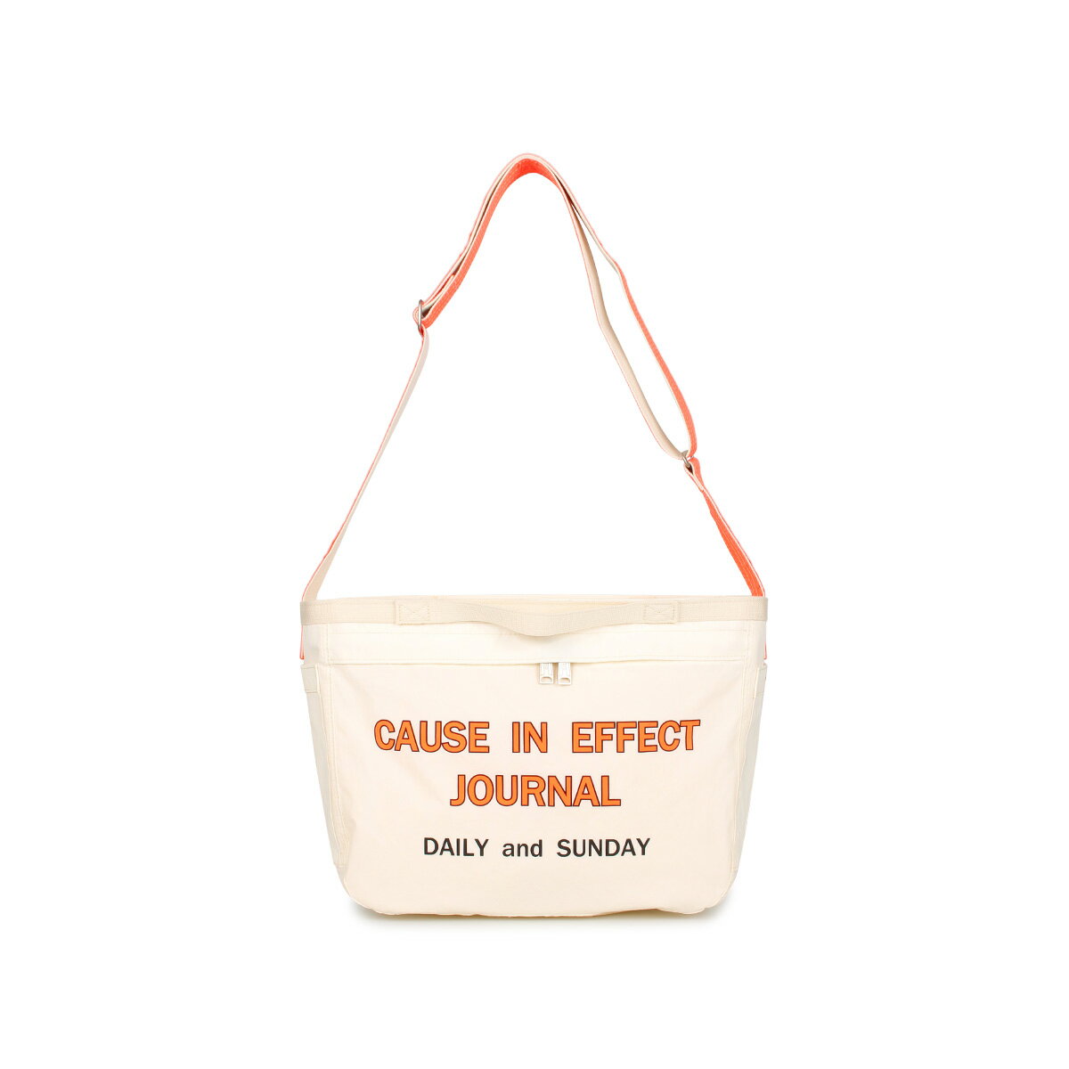 【特典付き】 CIE シー バッグ ショルダーバッグ メンズ レディース NEWS PAPER ホワイト サンド 白 052010