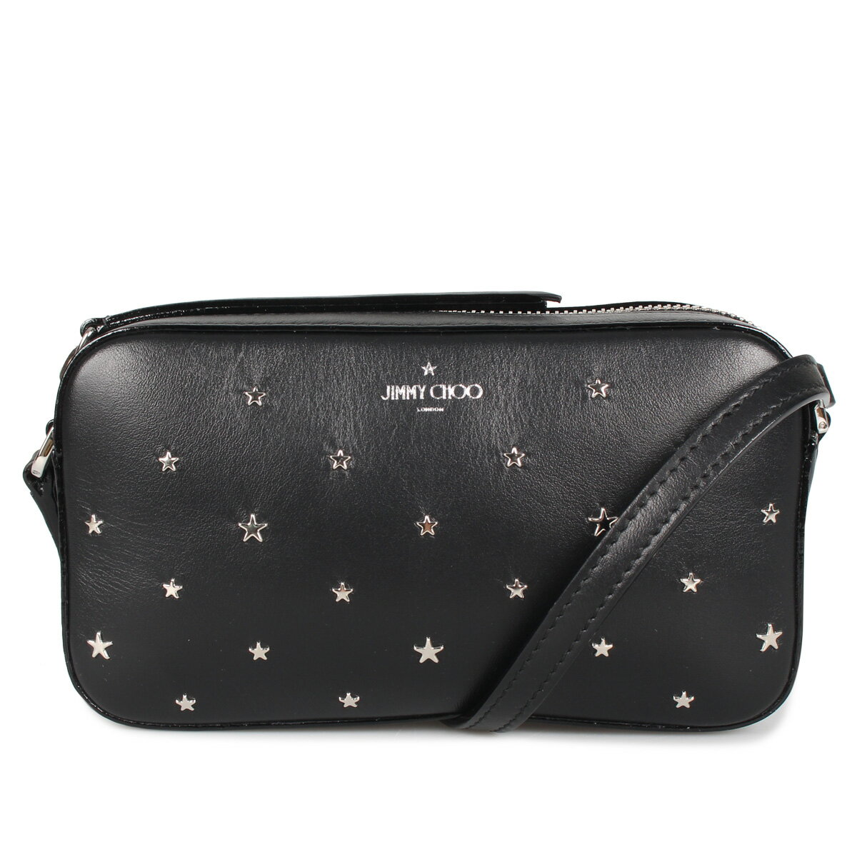 【最大1000円OFFクーポン】 JIMMY CHOO SHOULDER BAG ジミーチュウ バッグ ショルダーバッグ レディース スタッズ ブラック 黒 HALE-YSN