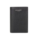 【最大1000円OFFクーポン】 SAINT LAURENT PARIS CARD WALLET サンローラン パリ 財布 二つ折り メンズ ブラック 黒 607051BTY0N