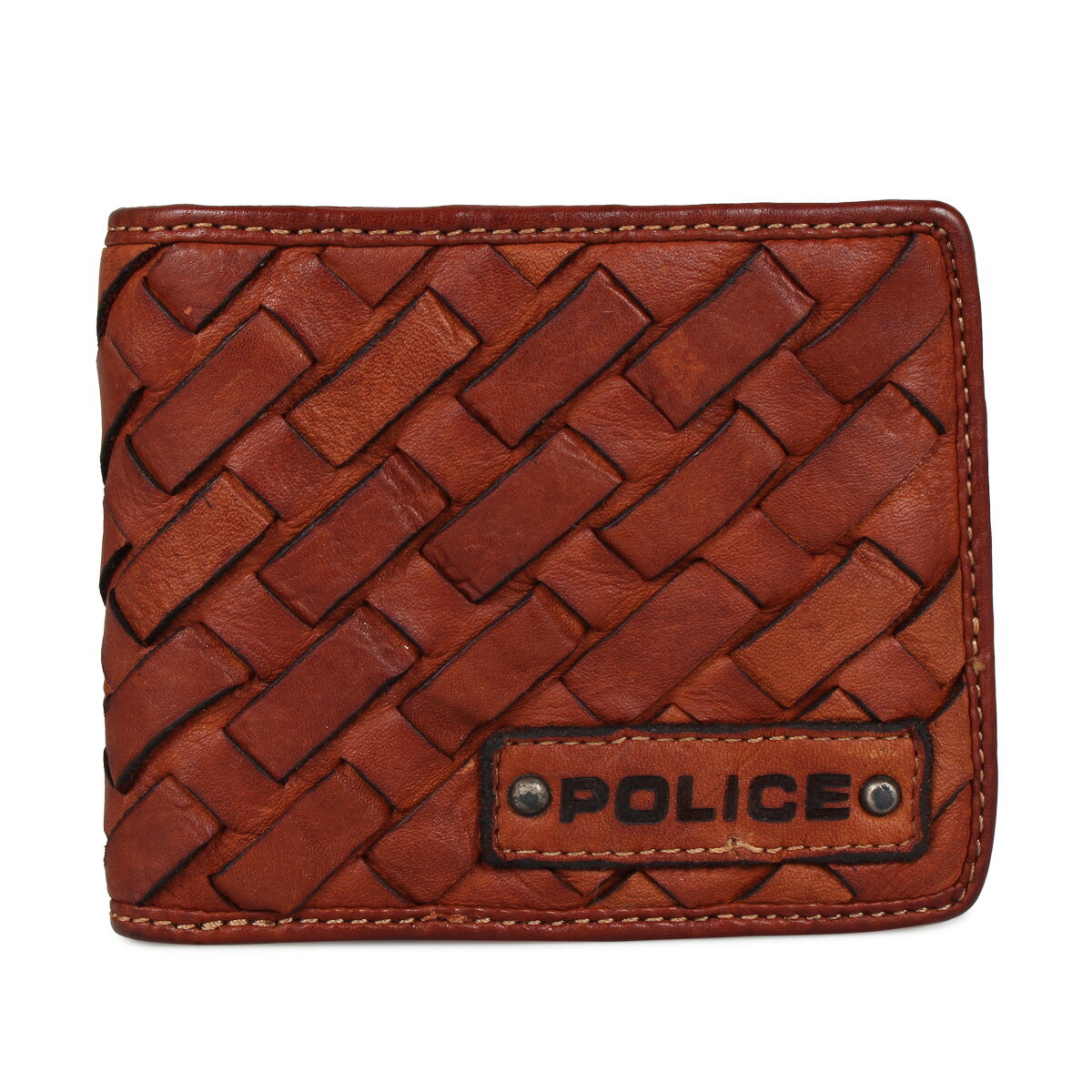 POLICE MESH WALLET ポリス 財布 二つ折り メンズ メッシュ ブラック ブラウン カーキ 黒 PA-70301