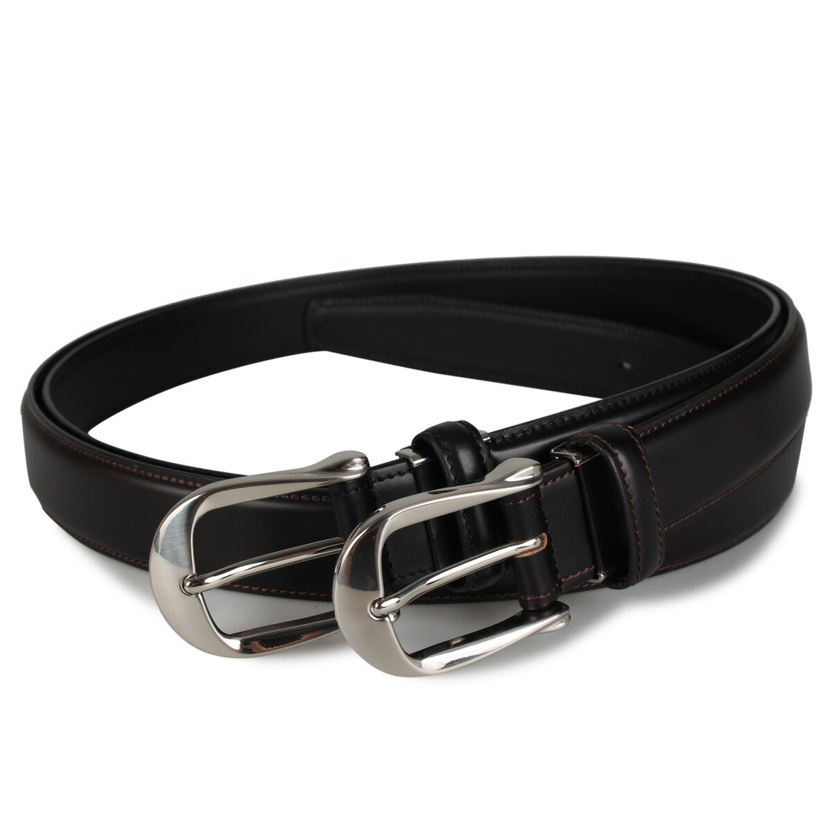 レザーベルト MACKINTOSH PHILOSOPHY LEATHER BELT マッキントッシュ フィロソフィー ベルト レザーベルト メンズ ブラック チョコ 黒 MAP-810013