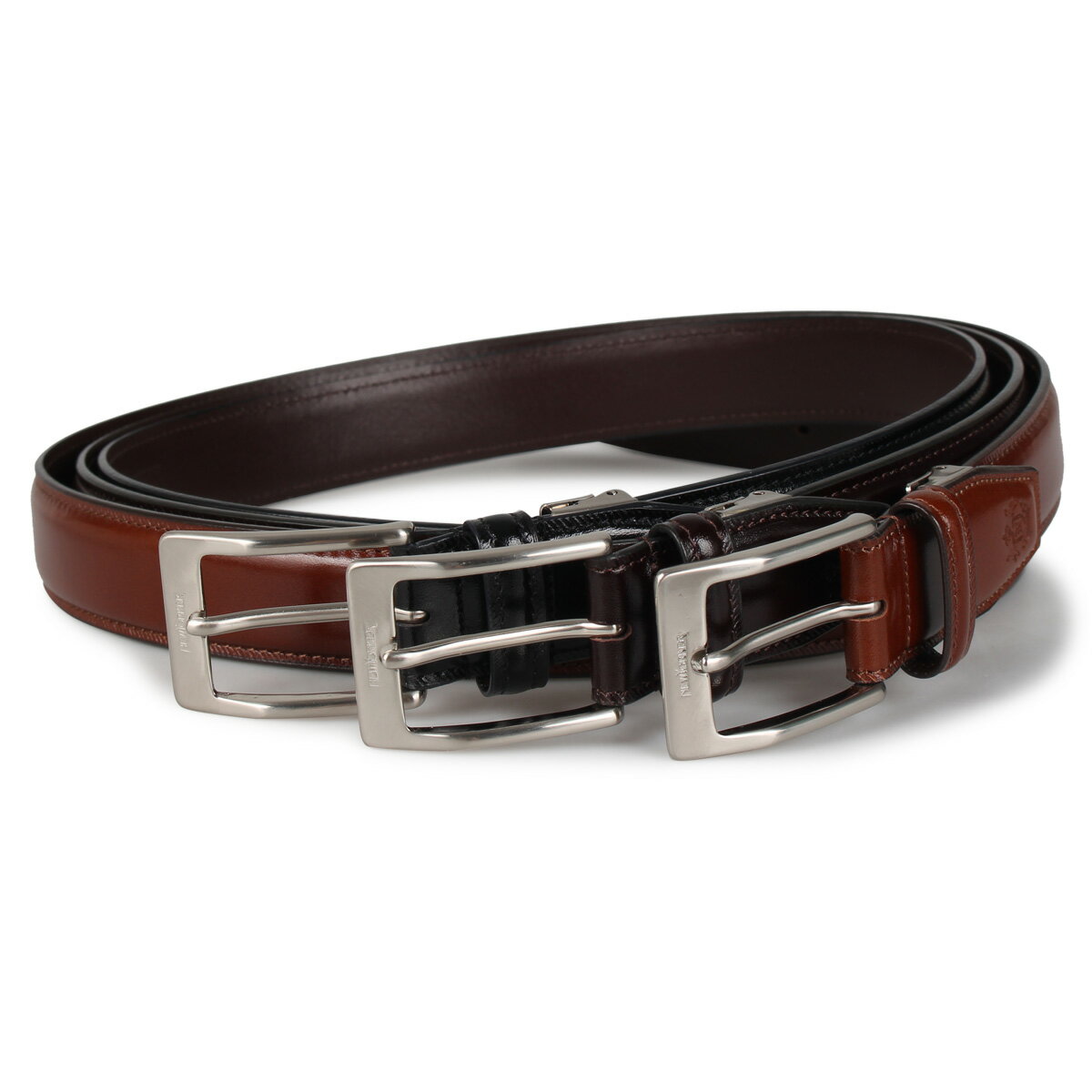 レザーベルト NEWYORKER LEATHER BELT ニューヨーカー ベルト レザーベルト メンズ 本革 ブラック ブラウン 黒 NY-8100120