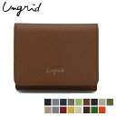 アングリッド ミニ財布 レディース 【最大1000円OFFクーポン】 Ungrid TRI-FOLD MINI WALLET アングリッド 財布 ミニ財布 三つ折り レディース ブラック グレー ネイビー オーク オリーブ キャメル パープル 黒 UNG-50840