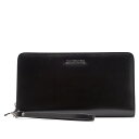 VANQUISH PASSPORT CASE ヴァンキッシュ パスポートケース パスケース カードケース メンズ ラウンドファスナー 本革 ブラック 黒 VQM...