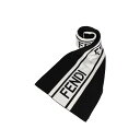 【最大1000円OFFクーポン】 FENDI MUFFLER フェンディ マフラー スカーフ メンズ レディース イタリア製 ウール ブラック 黒 FXS124ACHR