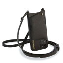 BANDOLIER EMMA PEWTER バンドリヤー iPhone12 Pro MAX ケース スマホ 携帯 ショルダー アイフォン エマ ピューター メンズ レディース レザー ブラック 黒 10EMBLKP