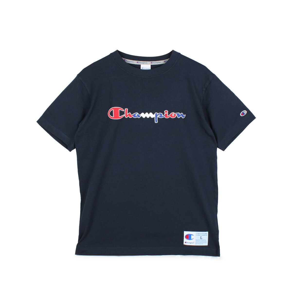 Champion SHORT SLEEVE T-SHIRT �����ԥ��� T����� Ⱦµ ��� ��ǥ����� ���롼�ͥå� �֥�å� �ۥ磻�� ���졼 �ͥ��ӡ�...