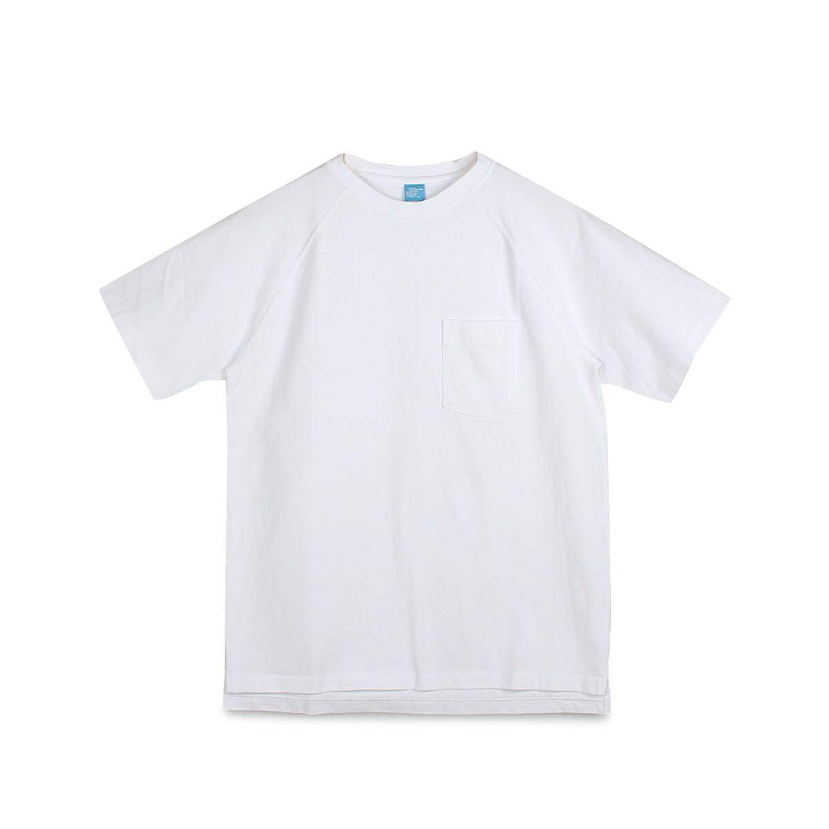 Good On SS HEAVY RAGLAN POCKET TEE グッドオン ヘビー ラグラン ポケット Tシャツ 半袖 メンズ レディース Uネック ホワイト 白 GOST1101C