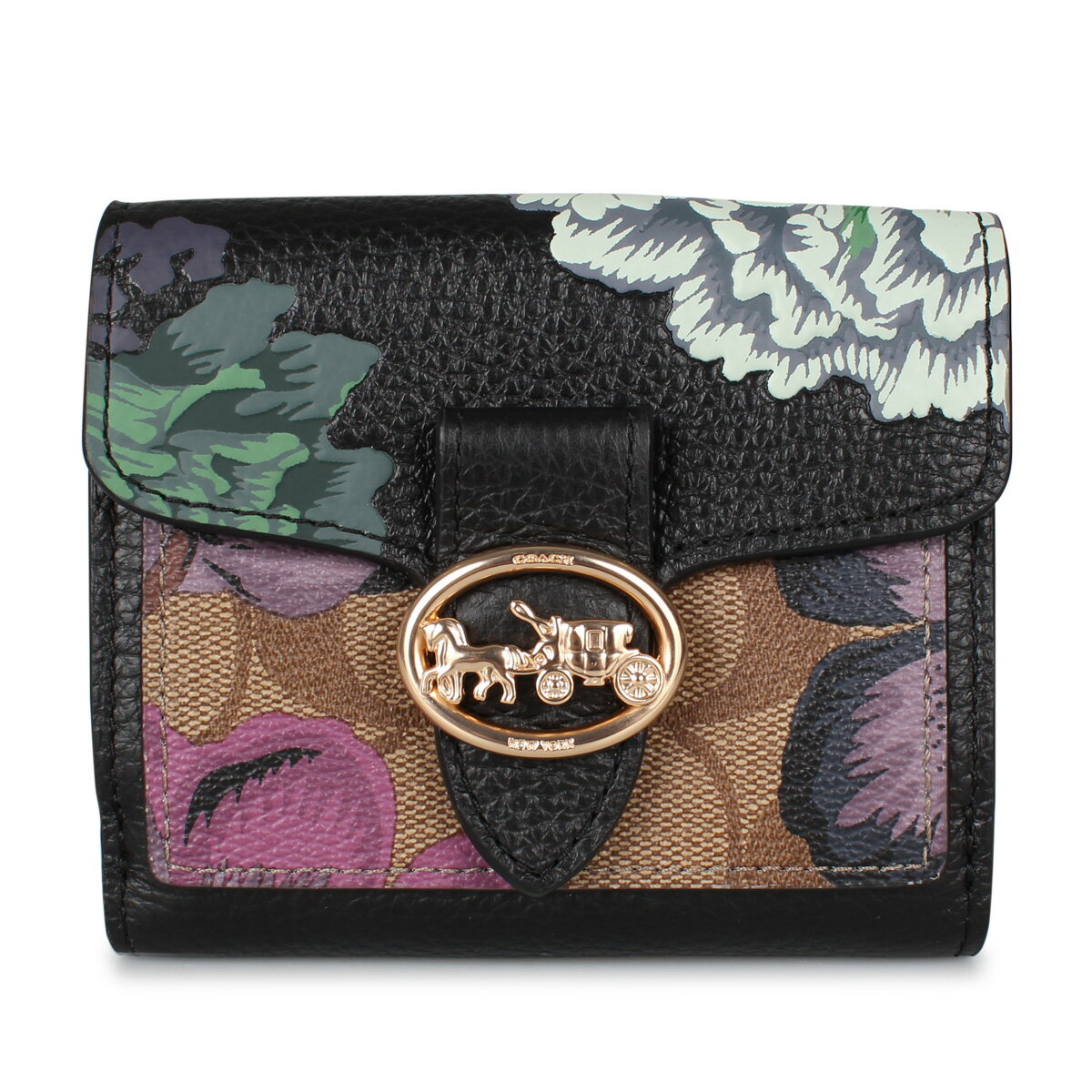 【最大600円OFFクーポン】 COACH 6789 コーチ 二つ折り財布 レディース シグネチャー 花柄 マルチ
