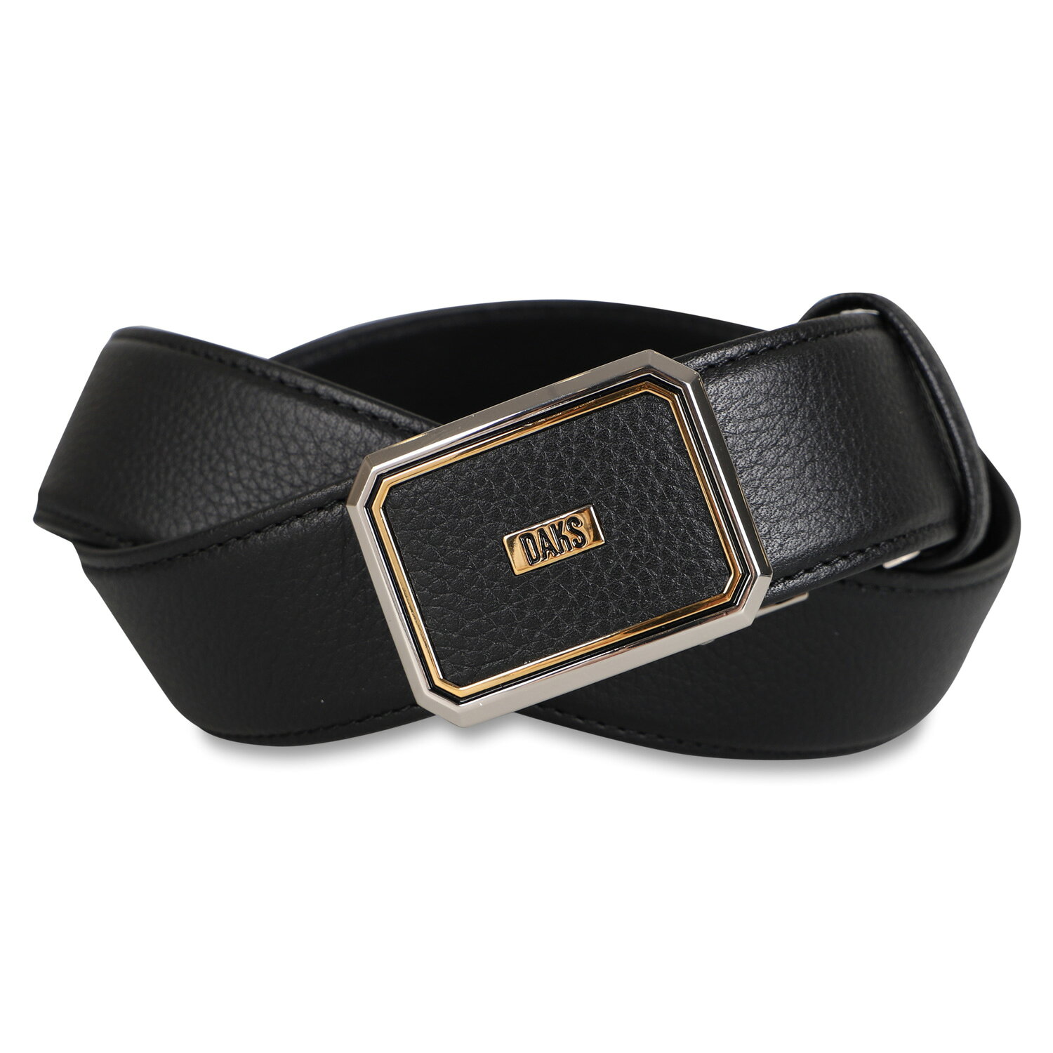 DAKS - 【最大1000円OFFクーポン発行中】 DAKS ダックス ベルト レザー LEATHER BELT メンズ 本革 ブラック ブラウン ダークブラウン 黒 DB25910