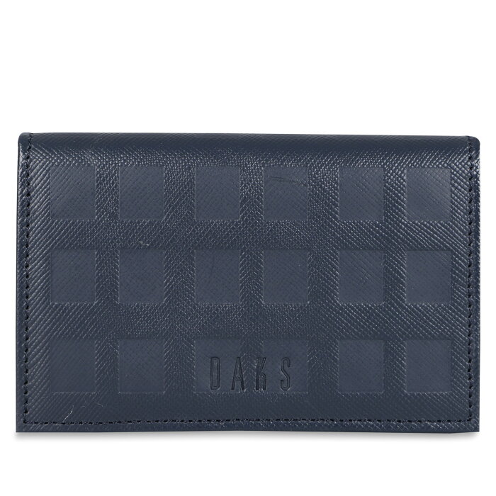 DAKS CARD CASE ダックス カードケース 名刺入れ 定期入れ メンズ ブラック ネイビー ブラウン 黒 DP25375