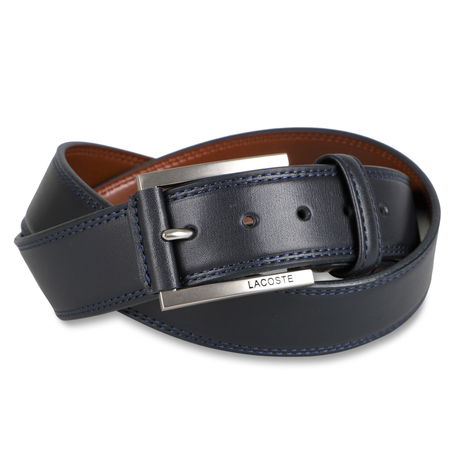 LACOSTE ベルト メンズ 【最大1000円OFFクーポン】 LACOSTE BELT ラコステ ベルト メンズ ブラック ネイビー ダークブラウン 黒 LB67865