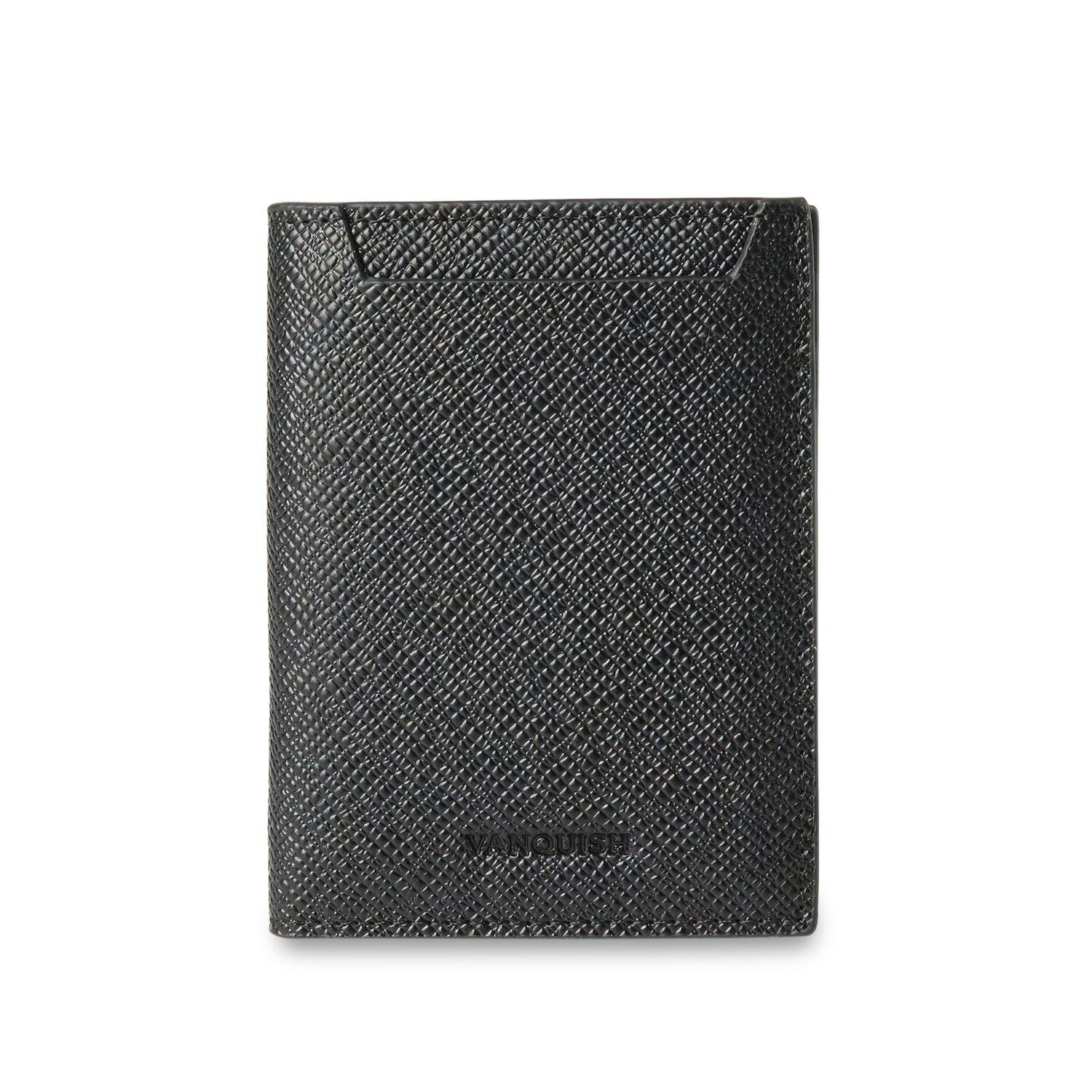 VANQUISH ヴァンキッシュ 二つ折り財布 メンズ 本革 ブラック ネイビー ダーク グリーン 黒 VQM-43290
