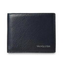 【最大1000円OFFクーポン配布中】 VANQUISH ヴァンキッシュ 二つ折り財布 メンズ 本革 ブラック ネイビー ダーク グリーン 黒 43520