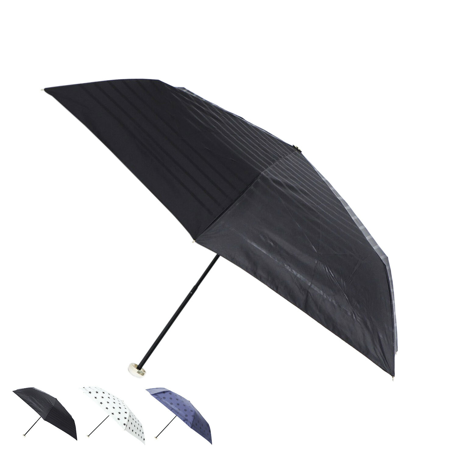 Y’SACCS PORTABLE UMBRELLA イザック 折りたたみ傘 レディース 晴雨兼用 軽量 UVカット 折り畳み ブラック オフ ホワイト ネイビー 黒 Y71-90-08