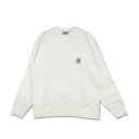 カーハート トレーナー メンズ 【最大1000円OFFクーポン】 carhartt WIP POCKET SWEATSHIRT カーハート トレーナー スウェット メンズ 無地 ブラック ホワイト ダーク ネイビー ブラウン 黒 白 GCWI027681