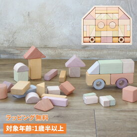 つみきのいえL 1歳半から 知育玩具 おもちゃ 木のおもちゃ エド・インター 日本製 809549