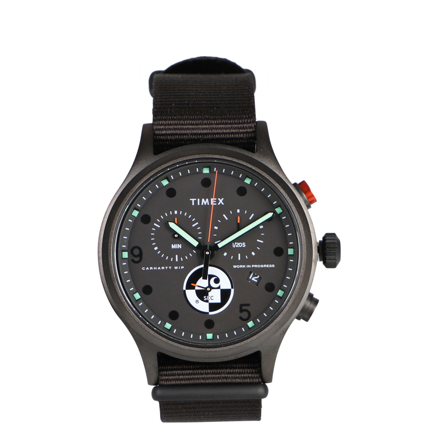 carhartt WIP TIMEX カーハート 腕時計 アライド クロノライド メンズ コラボレーションモデル ベルト 付け替え C ALLIED CHRONOGRAPH ブラック 黒 I029862