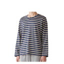 【最大1000円OFFクーポン配布中】 EPOCA UOMO エポカ ウォモ Tシャツ 長袖 ロンT カットソー メンズ ヘンリーネック ボーダー コットン シルク 天竺 ベージュ オリーブ 0384-39