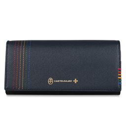 カステルバジャック 革長財布 メンズ 【最大1000円OFFクーポン】 CASTELBAJAC SHEST SERIES LONG WALLET カステルバジャック 財布 長財布 シェスト メンズ レディース 本革 ブラック ホワイト ネイビー オレンジ グリーン 黒 白 27604