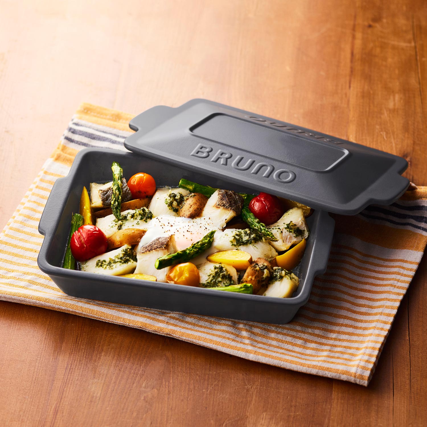 BRUNO CERAMIC GRILLPAN ブルーノ グリルパン フタ付き セラミック 耐熱 家電 キッチン ネイビー ピンク BHK279-PK