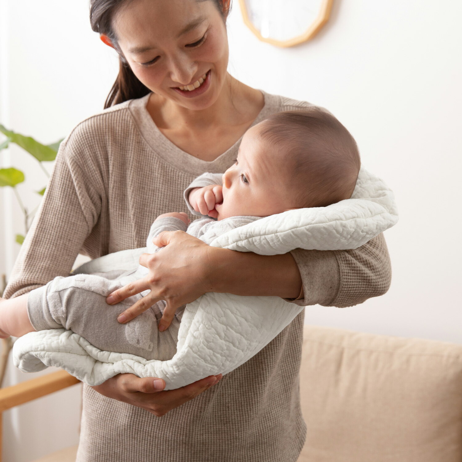 【最大1000円OFFクーポン】 mofua BABY FUTON モフア ベビー布団 ミニ 敷布団 抱っこふとん 40×70cm 洗える CLOUD柄 362700