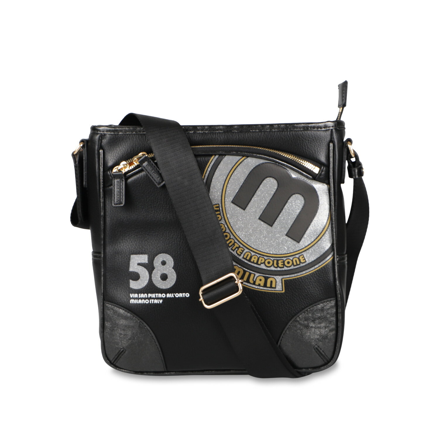 mila milan BABYLA SHOULDER BAG ミラ・ミラン バッグ ショルダーバッグ バビラ メンズ レディース 斜めがけ 撥水 ブラック ホワイト 黒 白 251101