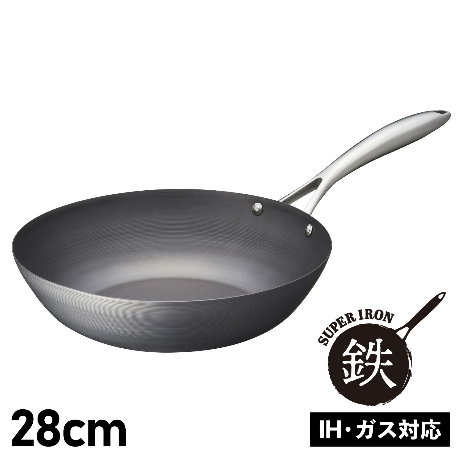 Vita Craft WOK PAN ビタクラフト スーパー鉄 フライパン ウォックパン 28cm 深型 IH ガス対応 2006