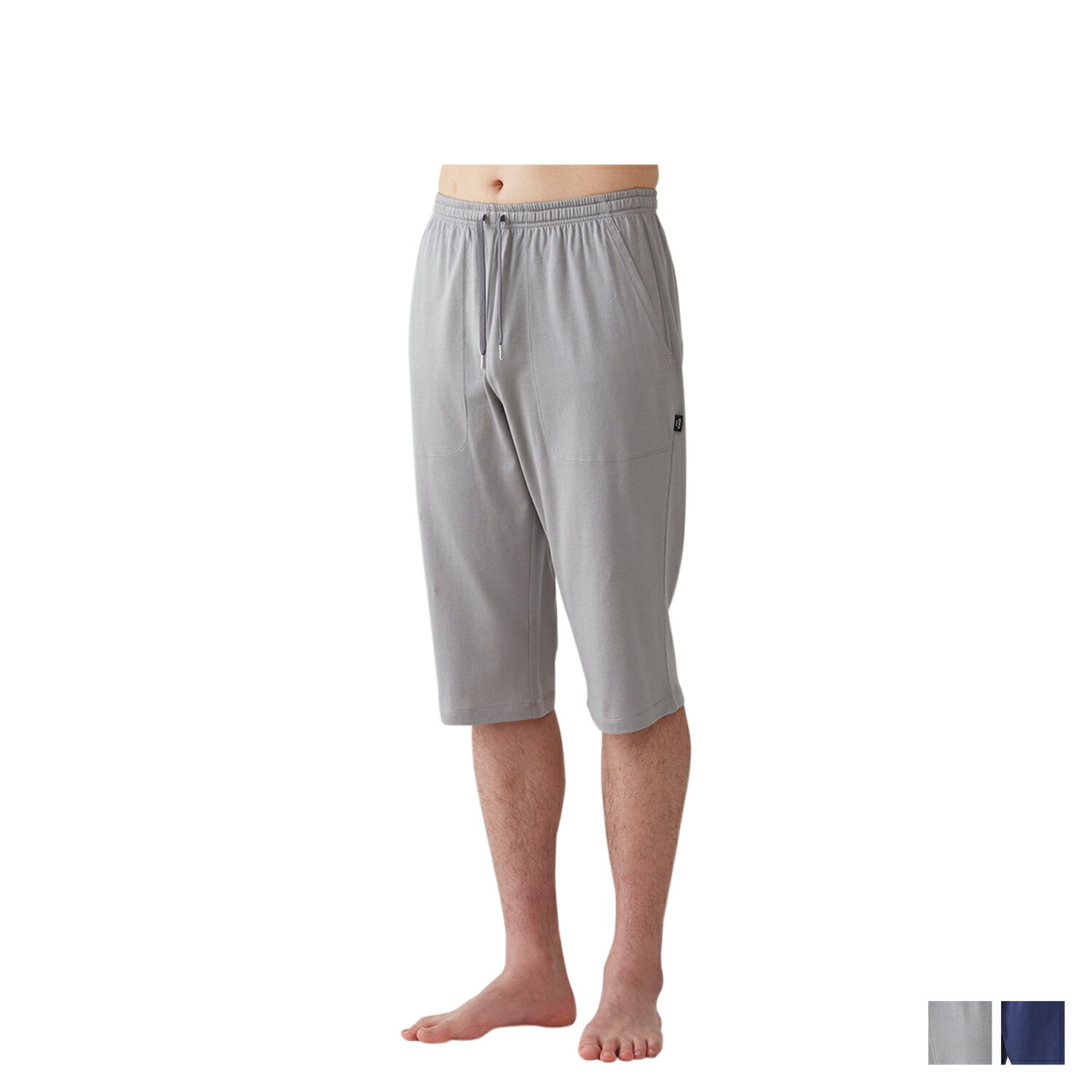 EPOCA UOMO JERSEY HALF PANTS エポカ ウォモ ハーフパンツ パンツ ショートパンツ ジャージパンツ メンズ 膝丈 コットン シルク グレー ネイビー 0383-76