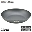 【最大1000円OFFクーポン】 COCOpan 極SONS ココパン フライパン 26cm ベーシック IH ガス対応 鉄 リバーライト C101-006 アウトドア