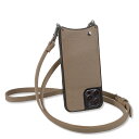 BANDOLIER EMMA バンドリヤー スマホショルダー スマホケース iPhone 13 mini iPhone 13 13Pro iPhone 13 Pro Max アイフォン エマ メンズ レディース ベージュ 10EMM