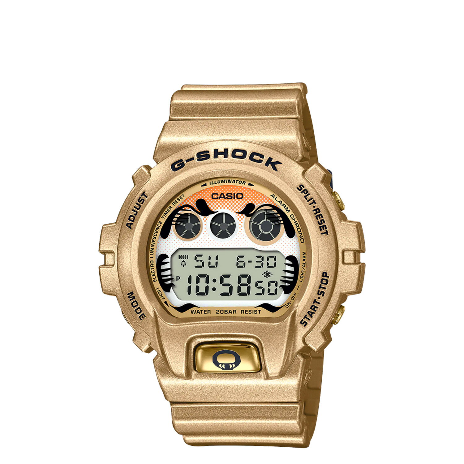 CASIO G-SHOCK カシオ 腕時計 DW-6900GDA-9JR 達磨 防水 ジーショック Gショック G-ショック メンズ レディース ゴールド