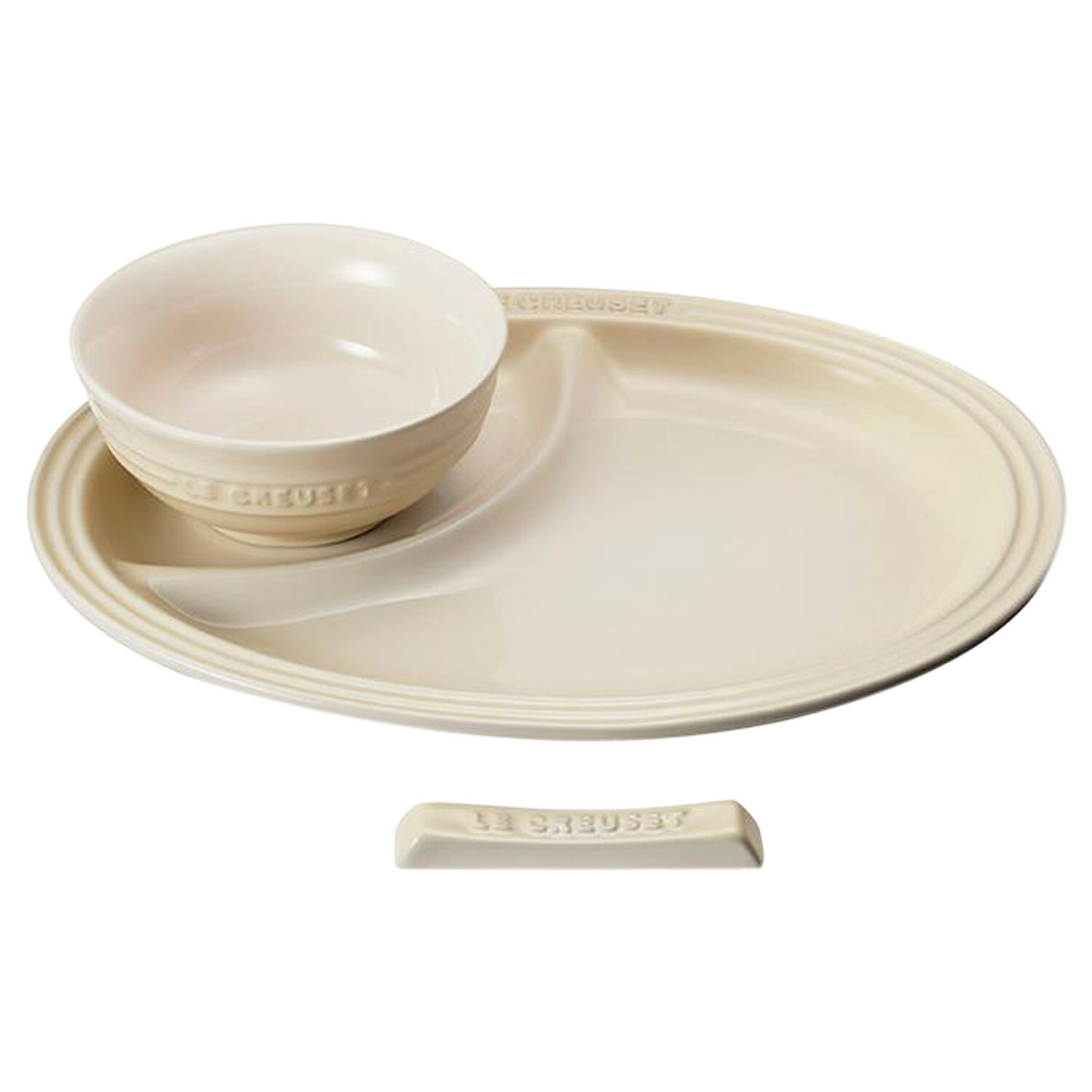 Le Creuset ベビースターターセット ル・クルーゼ 食器 箸置き セット 3点セット 男の子 女の子 キッズ 子供 お食い初め 離乳食 断熱 オーブン 食洗器対応