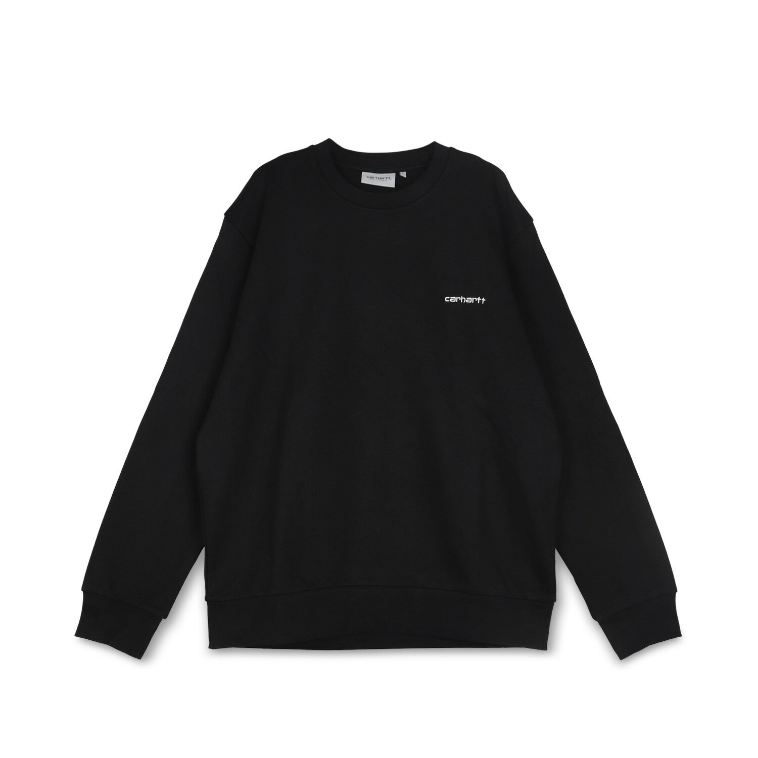 carhartt SCRIPT EMBROIDERY SWEATSHIRT カーハート トレーナー スウェット プルオーバー クルーネック メンズ ブラック グレー ダーク ネイビー グリーン 黒 I024678