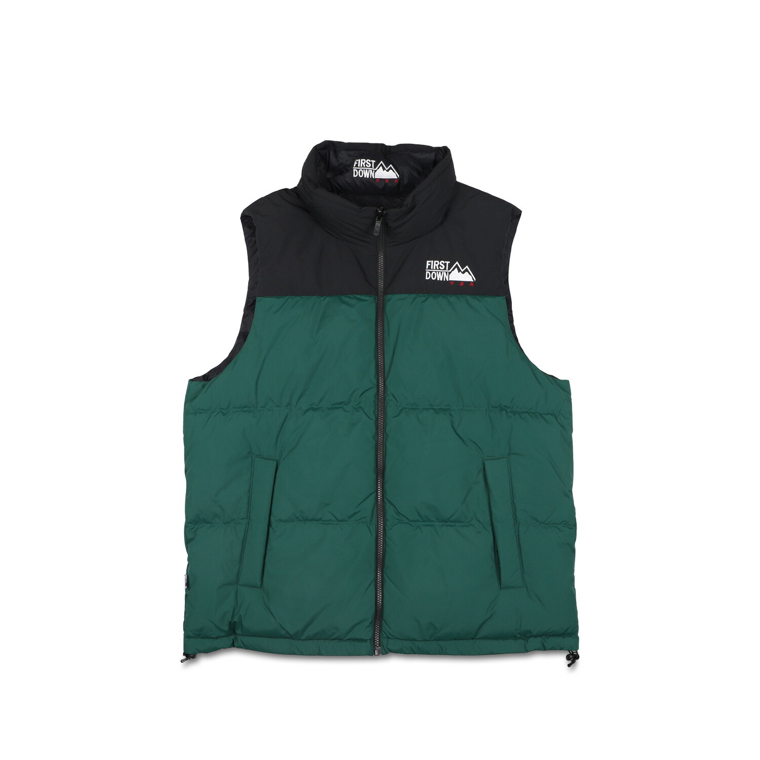 ファーストダウン ダウンベスト メンズ 【最大1000円OFFクーポン】 FIRST DOWN BUBBLE DOWN VEST MICROFT ファーストダウン ダウンベスト アウター バブル マイクロフト メンズ レディース リバーシブル ホワイト ブルー グリーン イエロー オレンジ 白 F342501C