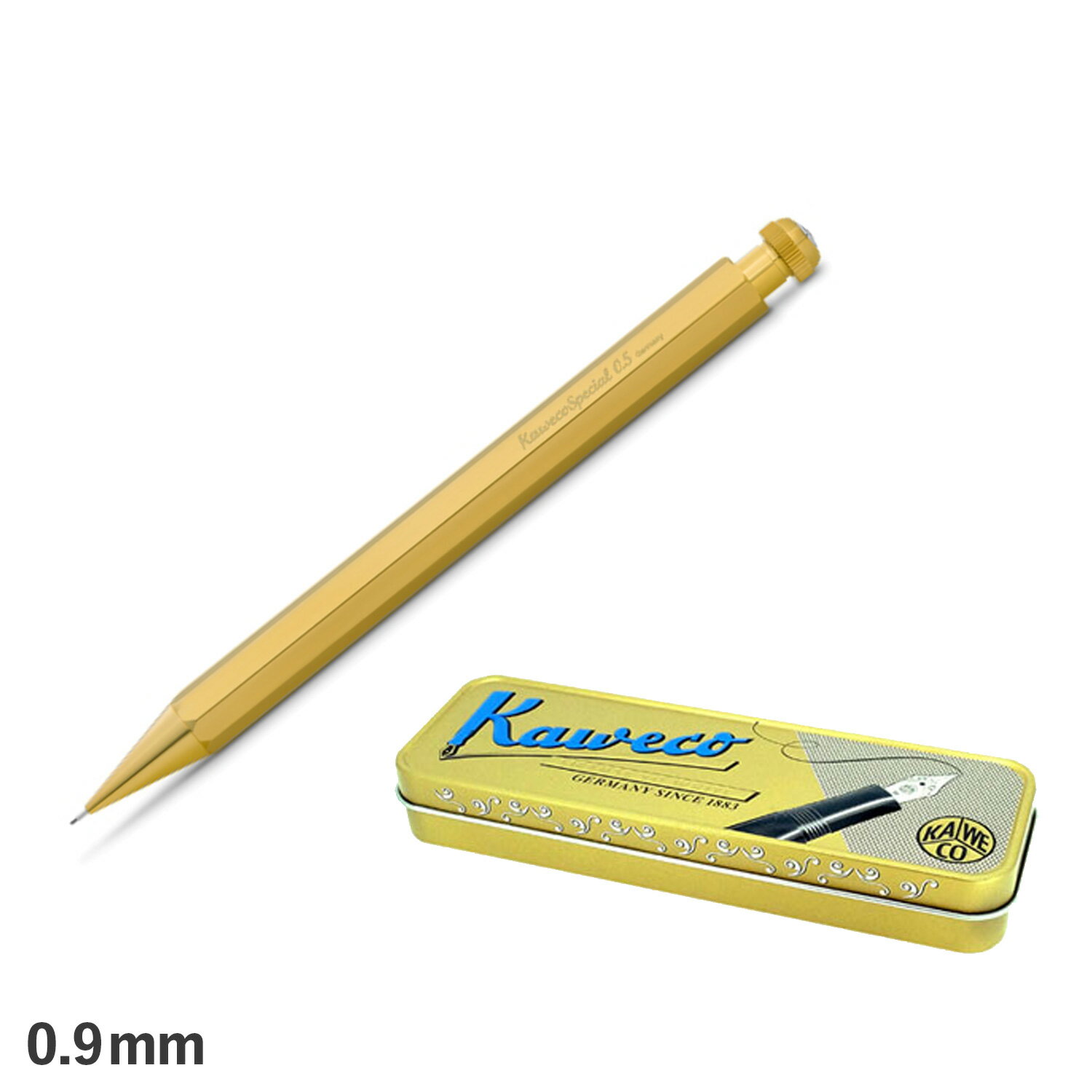 【最大1000円OFFクーポン】 kaweco SPECIAL PENCIL PLUS カヴェコ スペシャル ペンシル プラス シャーペン シャープペンシル 0.9mm カベコ ゴールド PS-09BR