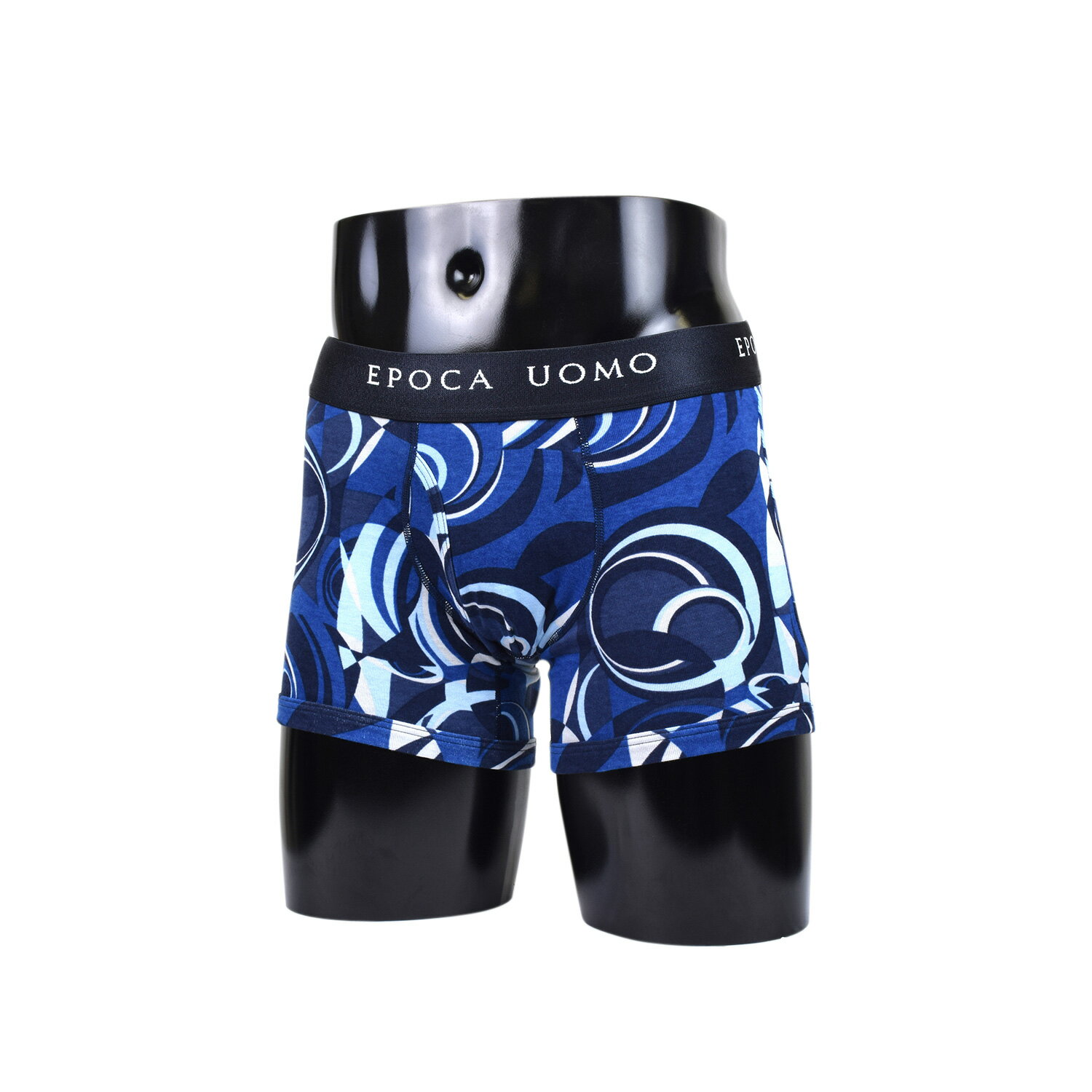 EPOCA UOMO BOXER SHORTS エポカ ウォモ ボクサーパンツ 下着 インナー アンダーウェア メンズ 前閉じ M-L メンズ下着 男性 ブラック ブルー 黒 0004-63