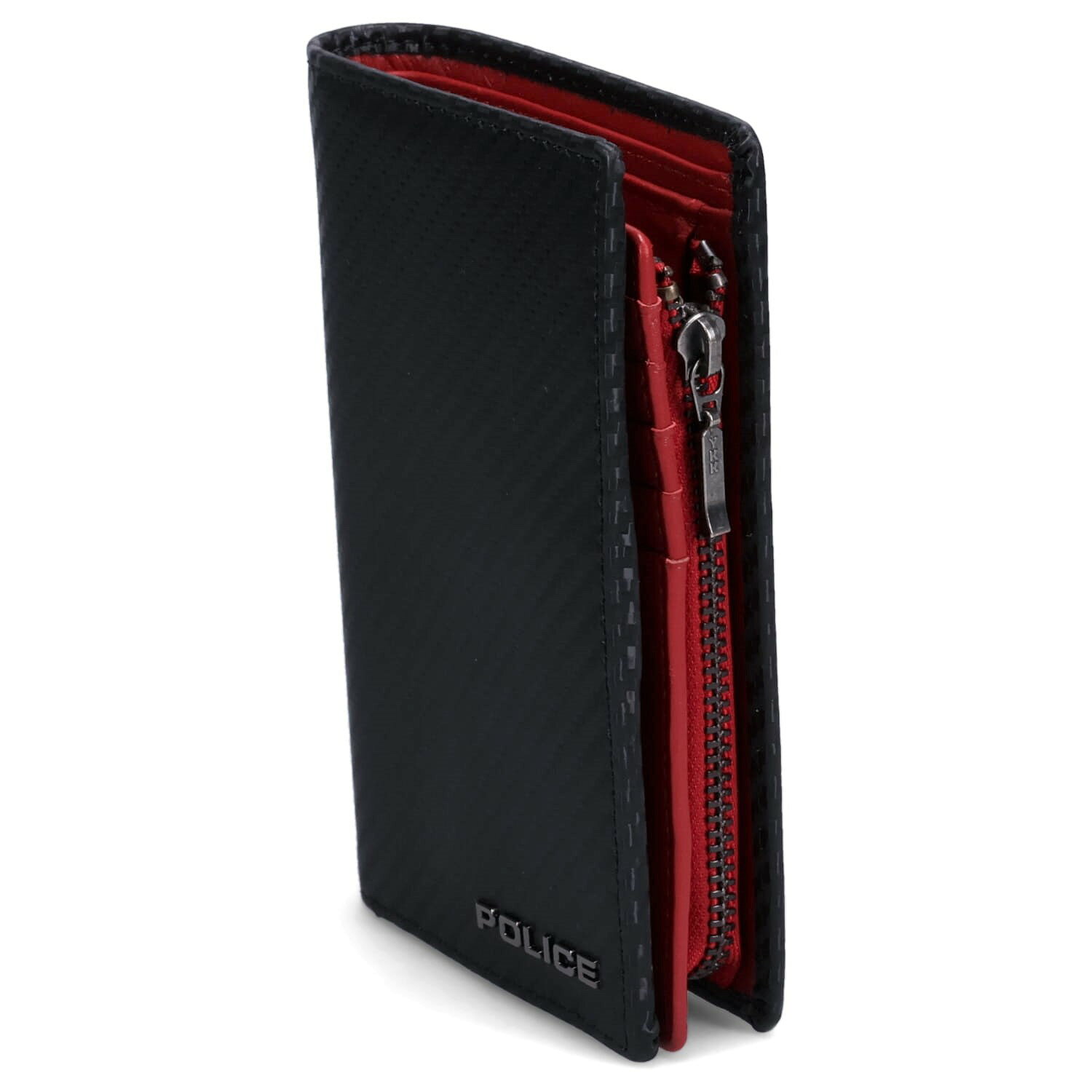 POLICE MIDDLE WALLET ポリス ミドルウォレット 財布 二つ折り メンズ 本革 ブラック 黒 PA-70804