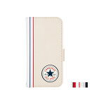 【最大1000円OFFクーポン】 CONVERSE UNCLE PATCH&STRIPES BOOK TYPE CASE コンバース iPhone13 mini スマホケース メンズ レディース 手帳型 携帯 アイフォン ブラック アイボリー レッド 黒 【 ネコポス可 】