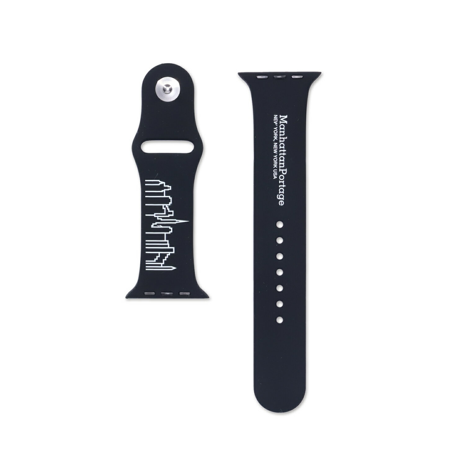 【最大1000円OFFクーポン】 Manhattan Portage Apple Watch Band マンハッタンポーテージ アップルウォッチ バンド Apple Watch Band 7 SE 6 45mm 44mm ベルト 替え メンズ レディース ブラック 黒 AWB-MP01 【 ネコポス可 】