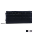 【最大1000円OFFクーポン】 MURUA LONG WALLET ムルーア 財布 長財布 レディース ラウンドファスナー ブラック アイボリー シルバー 黒 MR-W1171