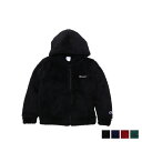 楽天Goods Lab＋【最大1000円OFFクーポン】 Champion ZIP HOODED JACKET チャンピオン ジャケット フリースジャケット ジップアップ アウター フーデッド 男の子 女の子 ボア ブラック ネイビー バーガンディー グリーン 黒 CK-Y601