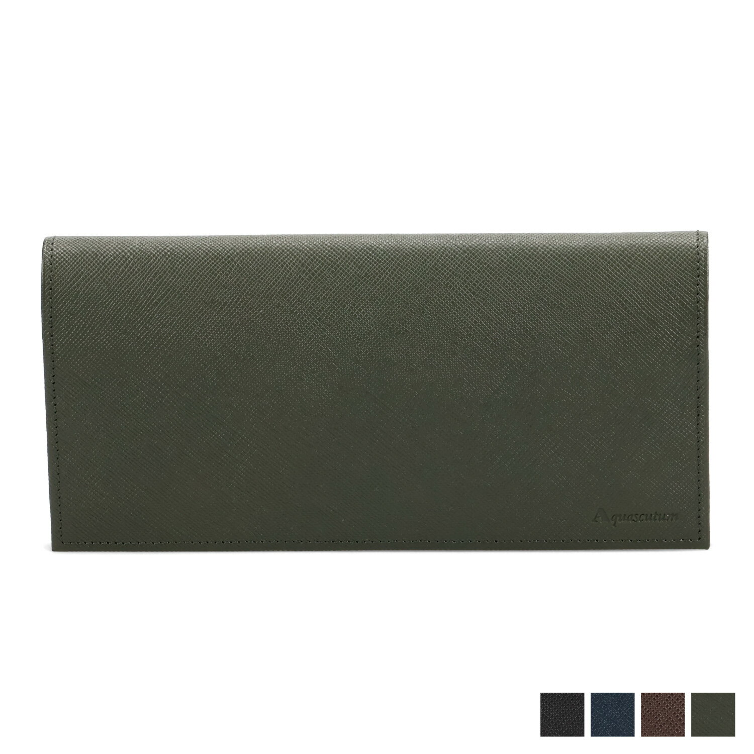 【最大1000円OFFクーポン発行中】 AQUASCUTUM BIRMINGHAM アクアスキュータム 財布 長財布 二つ折り バーミンガム メンズ 本革 小銭入れあり ブラック ネイビー ダーク ブラウン グリーン 黒 AQ-516010