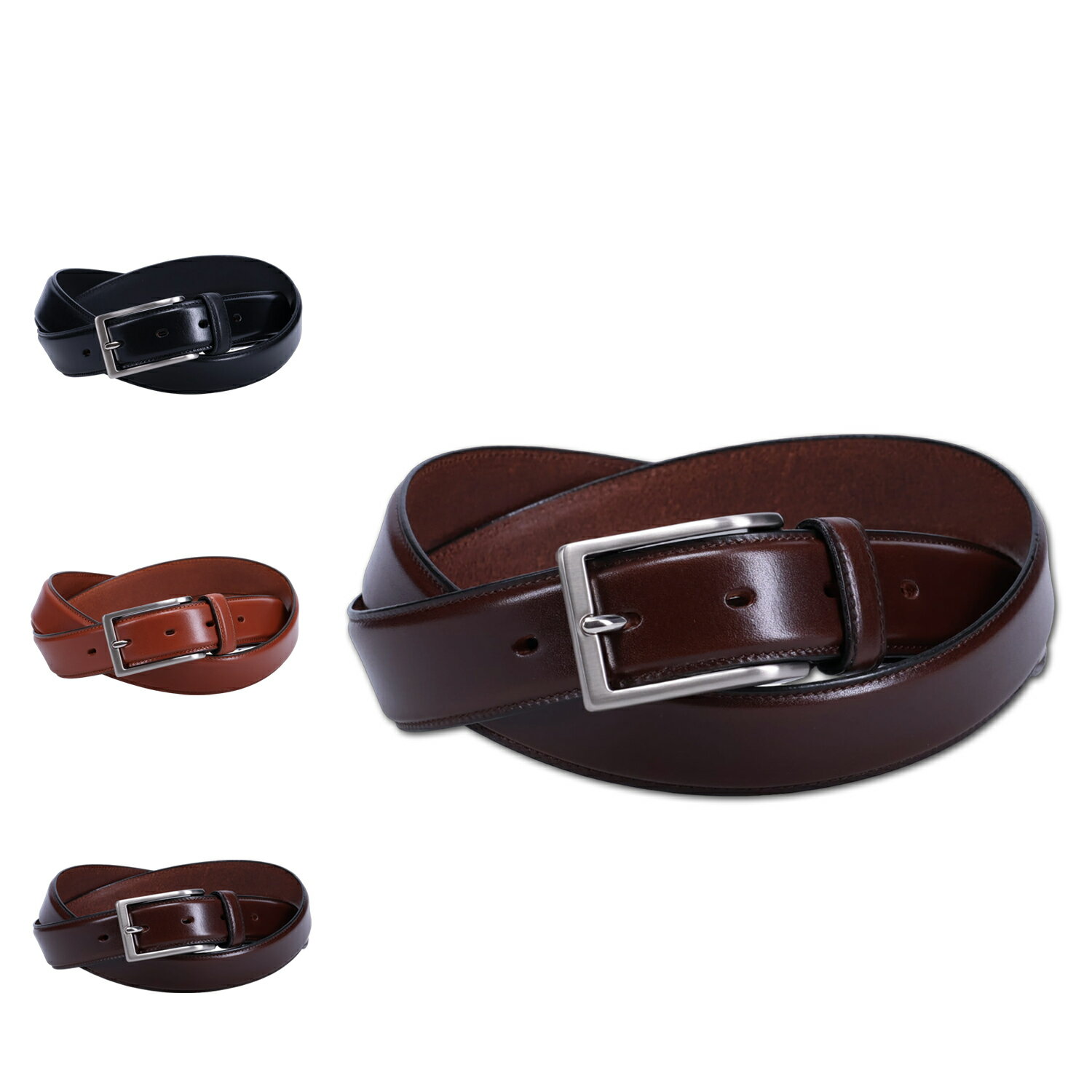 MACKINTOSH PHILOSOPHY LEATHER BELT マッキントッシュ フィロソフィー ベルト レザーベルト メンズ 本革 ビジネス ブラック ブラウン ダークブラウン 黒 8100223