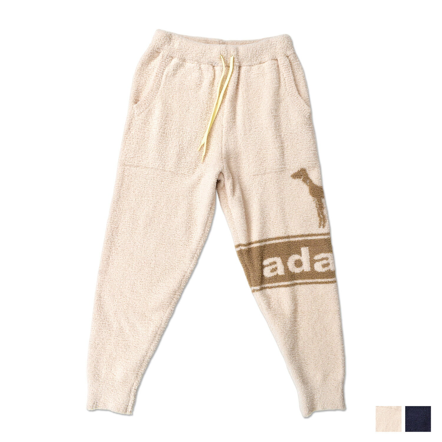 adabat LONG PANTS アダバット ルームウェア 部屋着 パジャマ ナイトウェア ロングパンツ ボア メンズ モールヤーン アイボリー ネイビー 0224-66